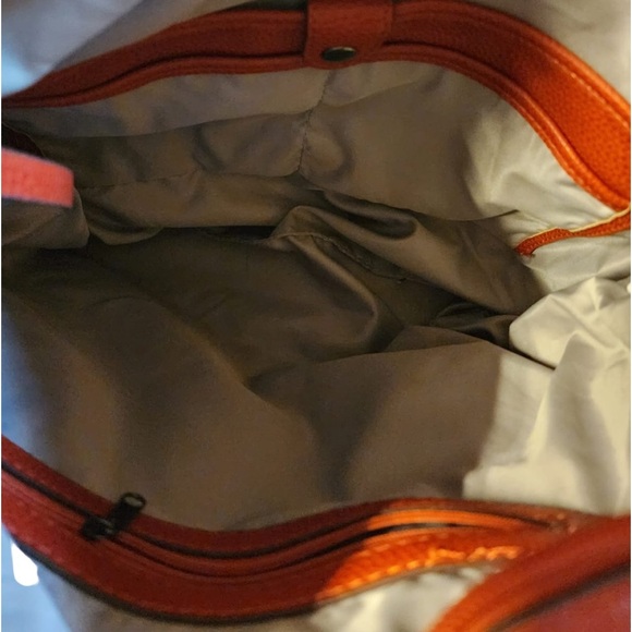 Clarks leather shoulder bag - classic brick color - Picture 3 of 4